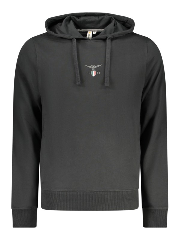 ACCADEMIA MILITARE FELPA SENZA ZIP UOMO NERO