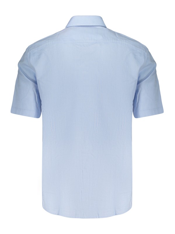 BOSS CAMICIA MANICHE CORTE UOMO AZZURRO