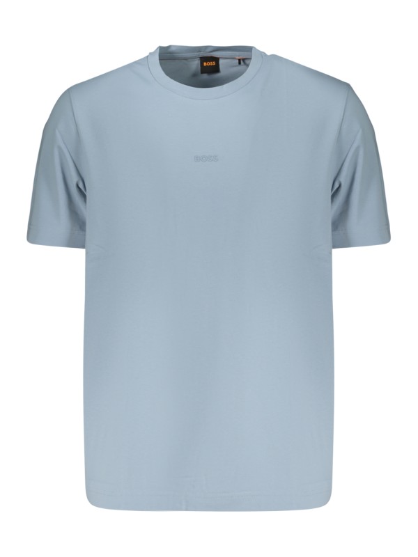BOSS T-SHIRT MANICHE CORTE UOMO AZZURRO