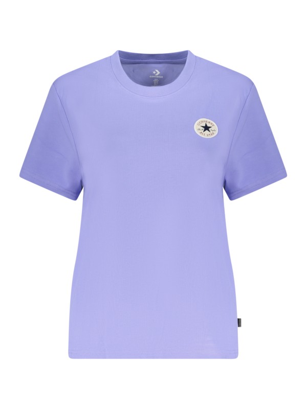CONVERSE T-SHIRT MANICHE CORTE DONNA VIOLA