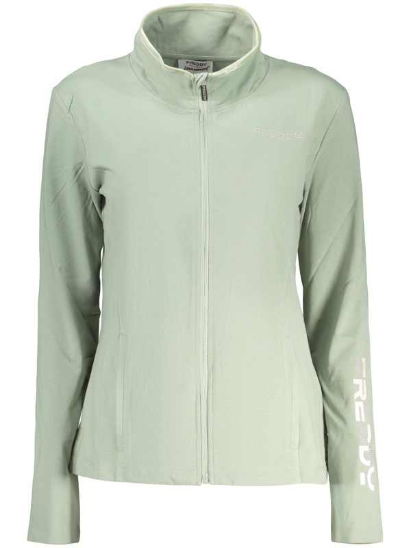 FREDDY FELPA CON ZIP DONNA VERDE