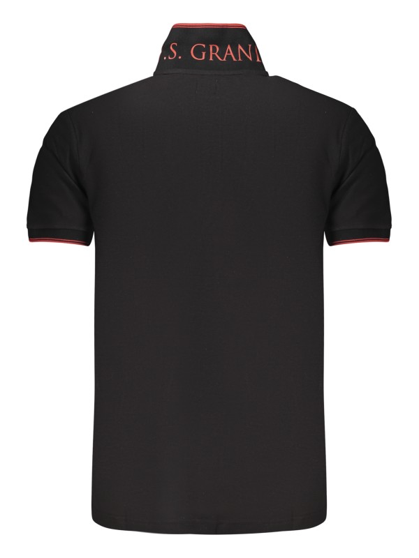 U.S. GRAND POLO MANICHE CORTE UOMO NERO