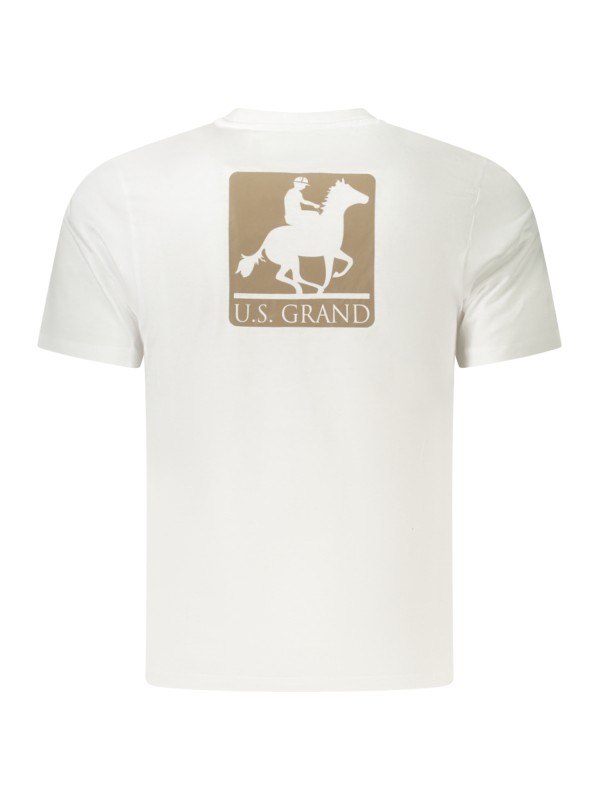 U.S. GRAND T-SHIRT MANICHE CORTE UOMO BIANCO