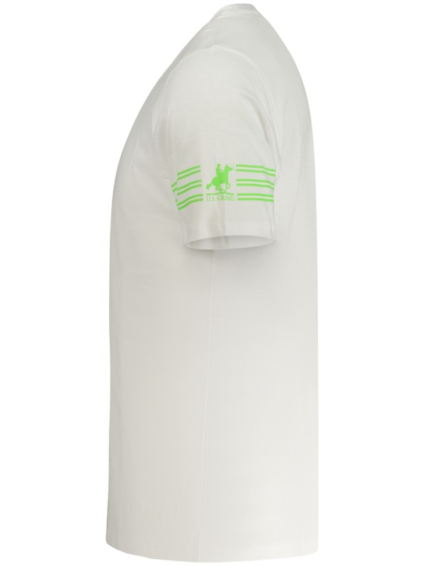 U.S. GRAND T-SHIRT MANICHE CORTE UOMO BIANCO