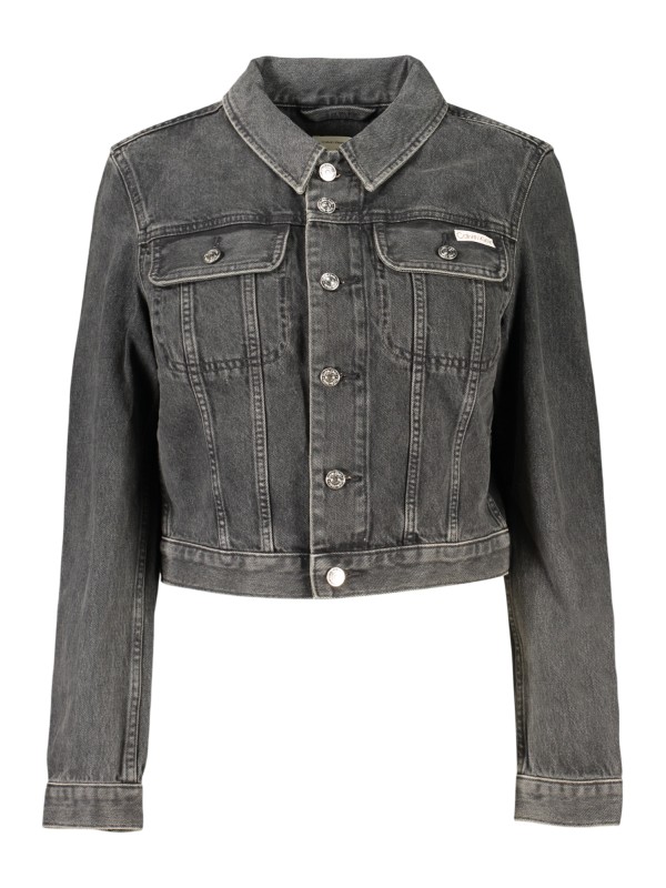 CALVIN KLEIN GIUBBOTTO IN JEANS DONNA NERO