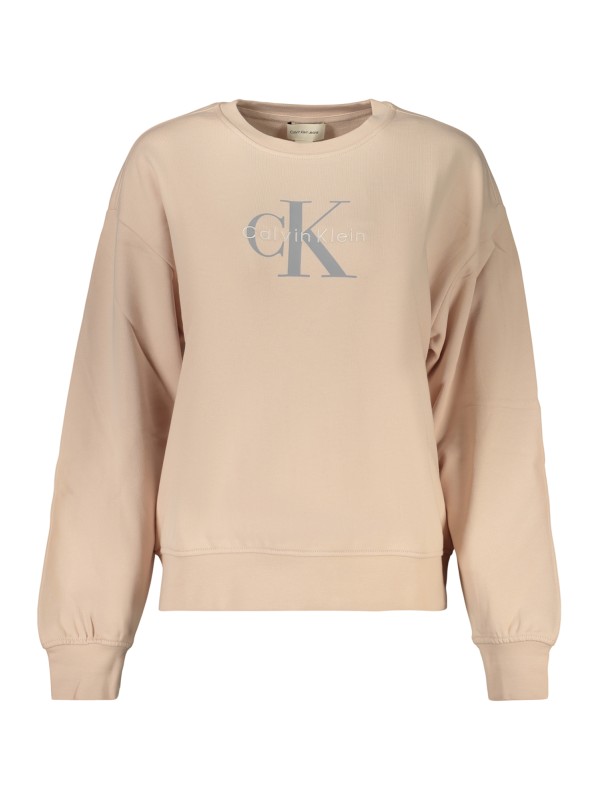 CALVIN KLEIN FELPA SENZA ZIP DONNA ROSA