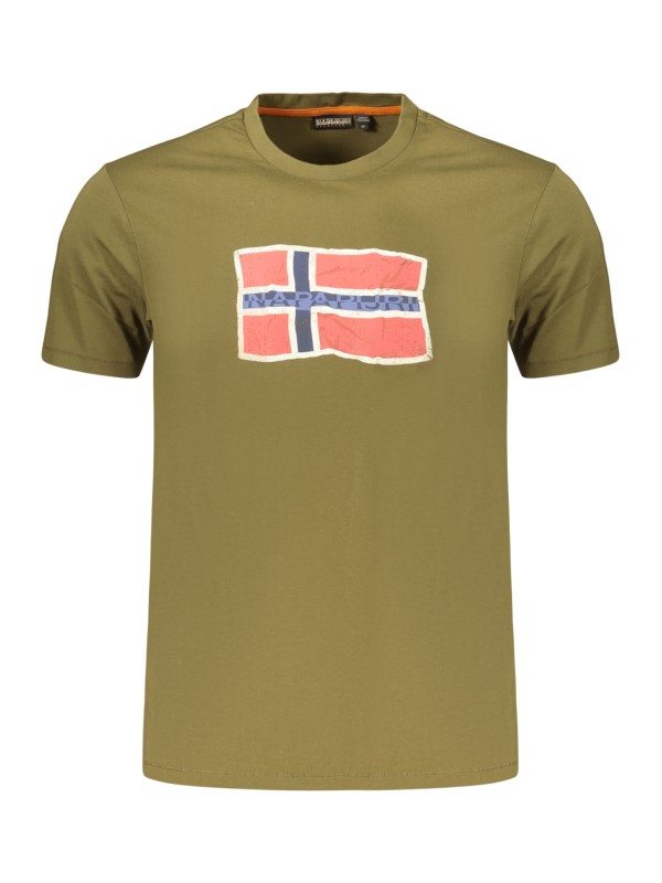NAPAPIJRI T-SHIRT MANICHE CORTE UOMO VERDE