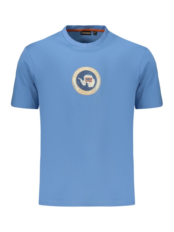 NAPAPIJRI T-SHIRT MANICHE CORTE UOMO AZZURRO