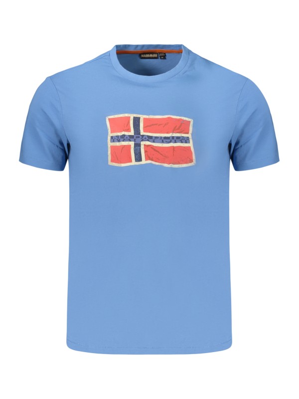 NAPAPIJRI T-SHIRT MANICHE CORTE UOMO AZZURRO