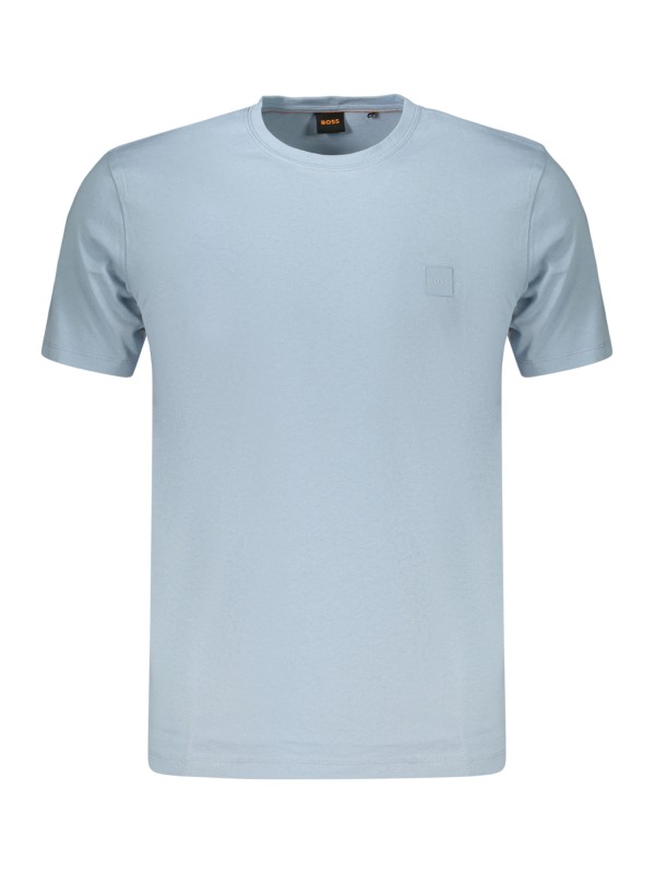 BOSS T-SHIRT MANICHE CORTE UOMO AZZURRO