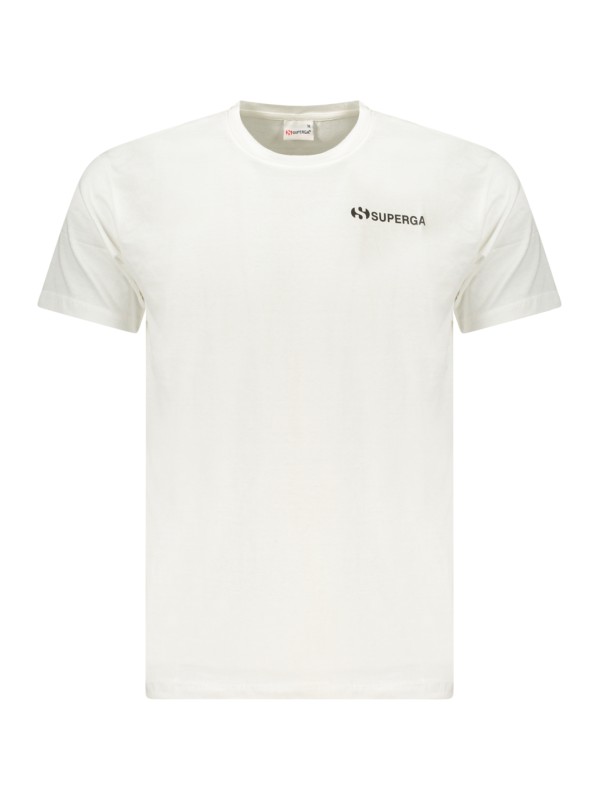 SUPERGA T-SHIRT MANICHE CORTE UOMO BIANCO