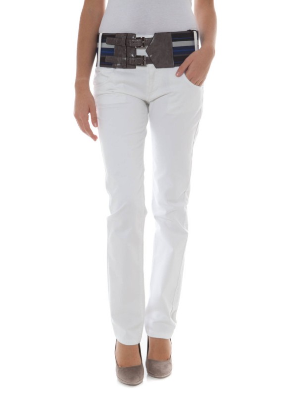 PHARD PANTALONE DONNA BIANCO