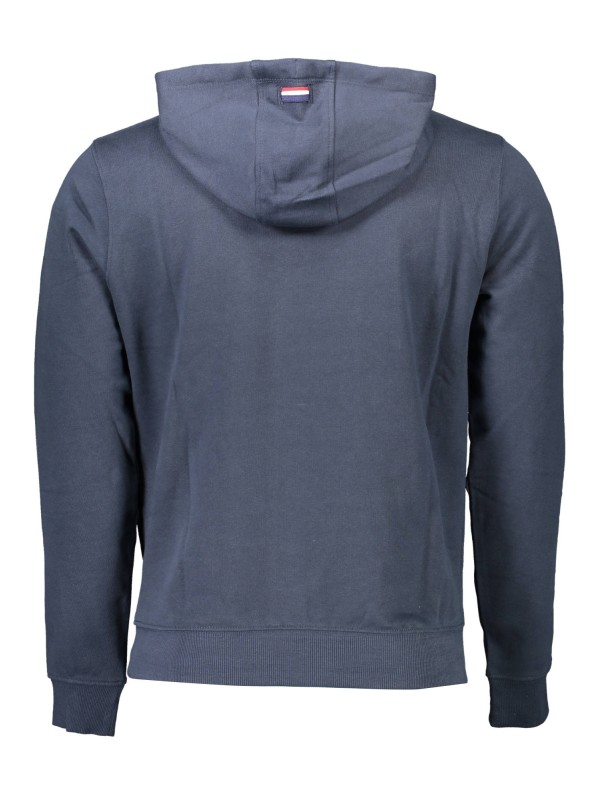 U.S. POLO FELPA CON ZIP UOMO BLU
